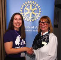 Laura (left along with President Liz